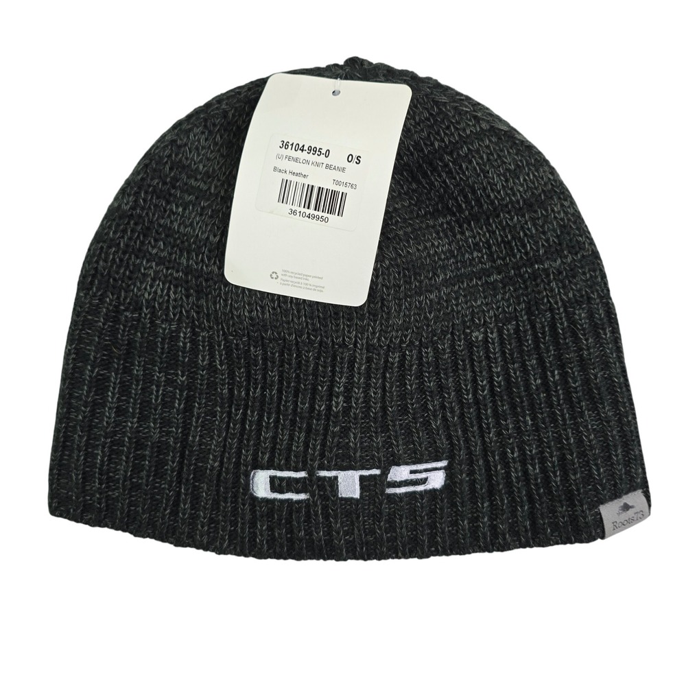 Cadillac‎ CT5 Fenelon Knit Beanie Unisex OS Black Heather Winter Hat Luxury Car